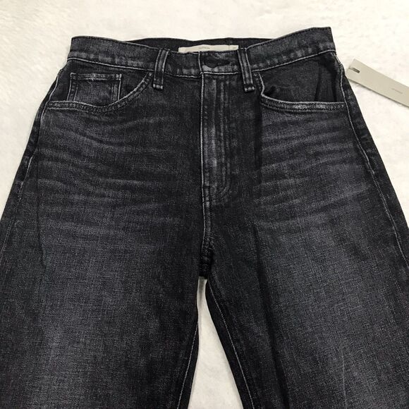 NWT HUDSON Jodie Flare Jean Women 25 (28x30) Faded Noir Black Wash Distressed - Picture 3 of 16